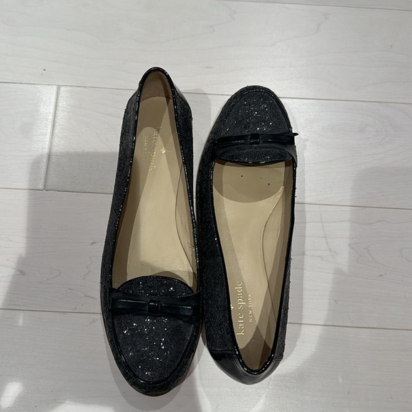 Kate Spade Cora loafer - black glitter - size 8 - Picture 9 of 11